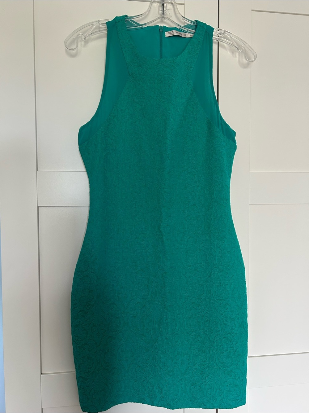 Zara Teal Sleeveless Mini Dress